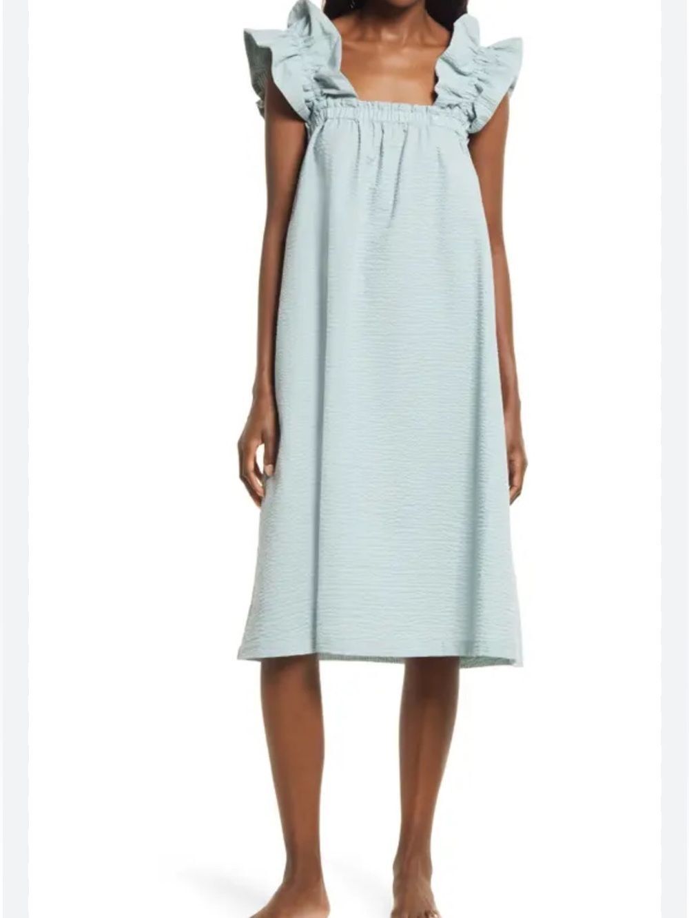 Open Edit Riffle Strap Teal Mist Nightgown L